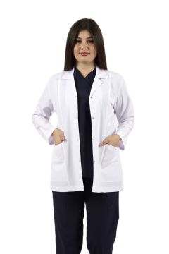 Gömlek Yaka Ceket Boy Kadın Doktor-Öğretmen Önlüğü