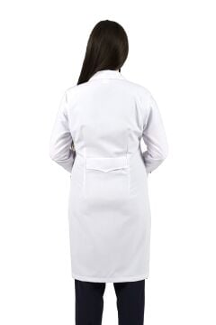 Gömlek Yaka Uzun Boy Kadın Doktor-Öğretmen Önlüğü