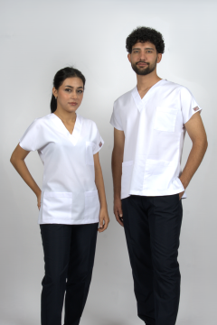 Dr.Greys Yaka Alpaka Unisex Scrubs Doktor Hemşire Forma Üst
