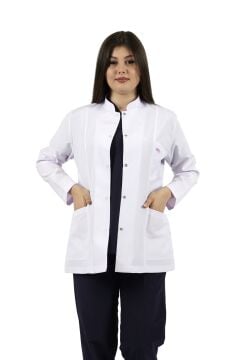 Hakim Yaka Ceket Boy Kadın Doktor-Öğretmen Önlüğü