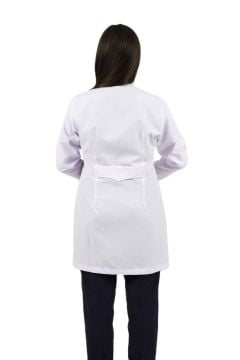 Hakim Yaka Orta Boy Kadın Doktor-Öğretmen Önlüğü