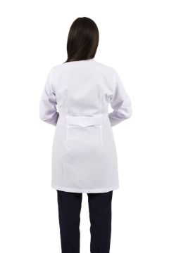 Hakim Yaka Orta Boy Kadın Doktor-Öğretmen Önlüğü