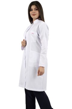 Hakim Yaka Uzun Boy Kadın Doktor-Öğretmen Önlüğü