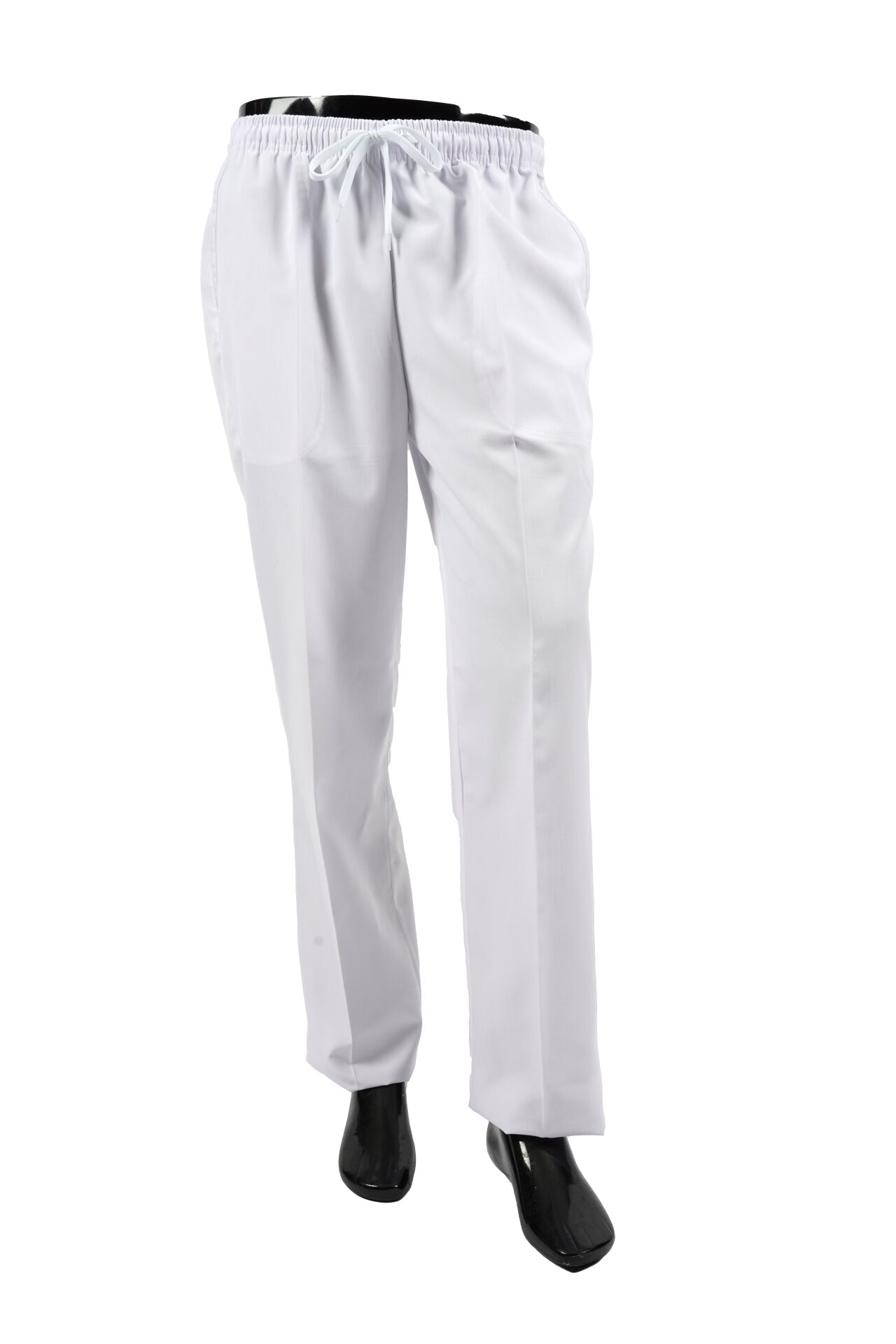 AŞÇI UNISEX BEYAZ PANTOLON - Tüm Lastikli