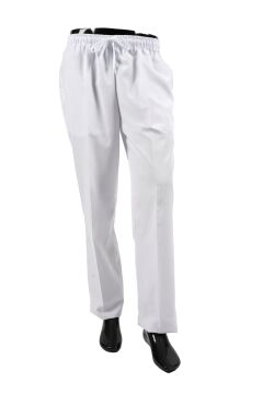 AŞÇI UNISEX BEYAZ PANTOLON - Tüm Lastikli