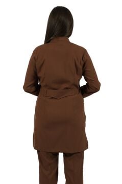 LİKRALI TESETTÜR FORMA TAKIM - Kahve