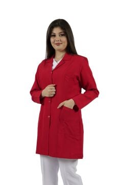 Kadın İş Önlüğü - Kırmızı