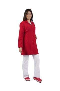 Kadın İş Önlüğü - Kırmızı