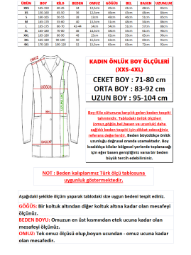 Kadın İş Önlüğü - Kırmızı 3XL