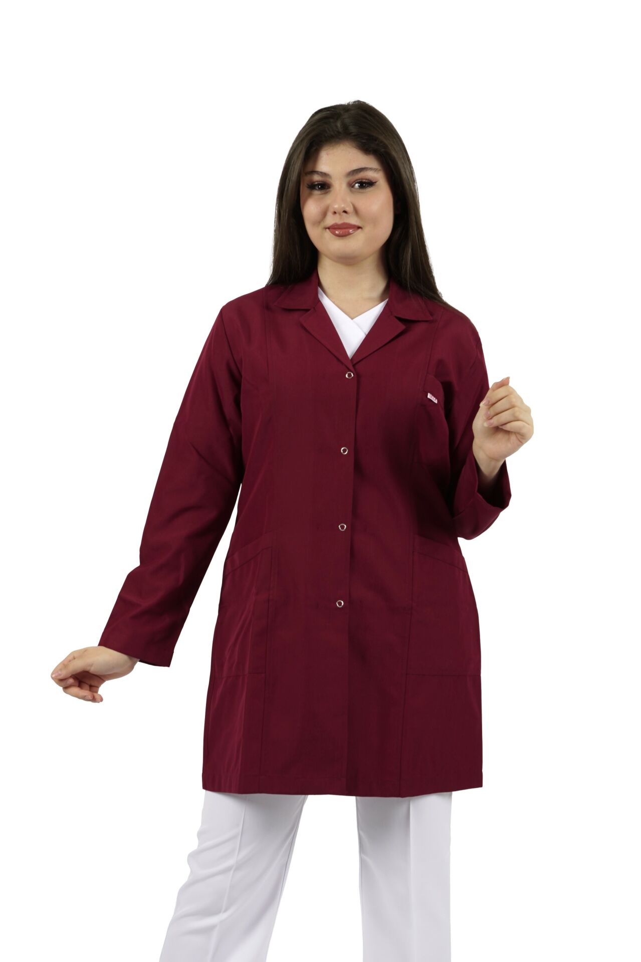 Kadın İş Önlüğü - Bordo