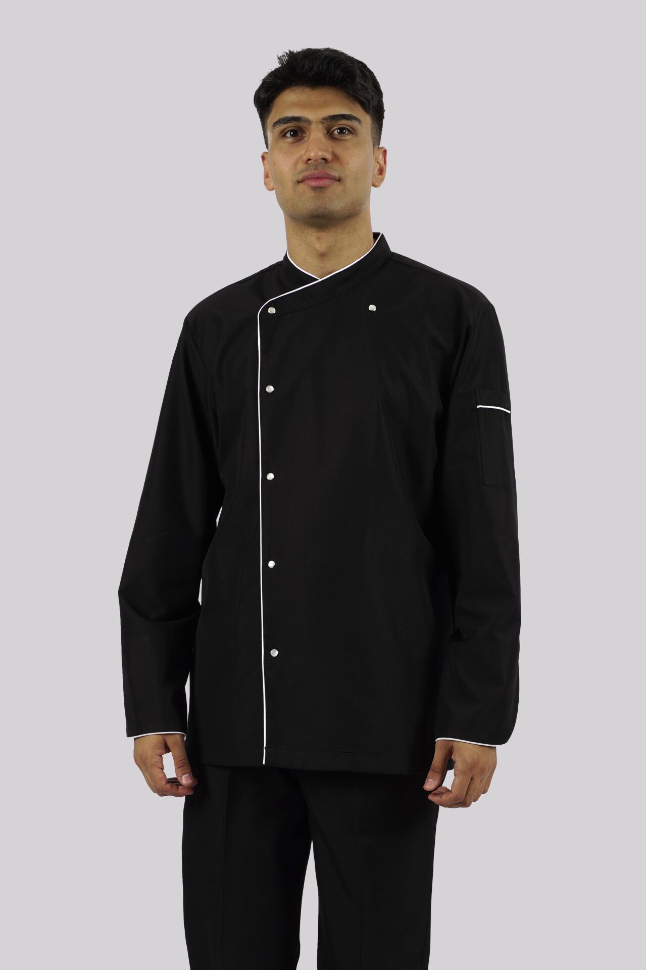 AŞÇI ŞEF CEKETİ - Siyah / Beyaz 3XL