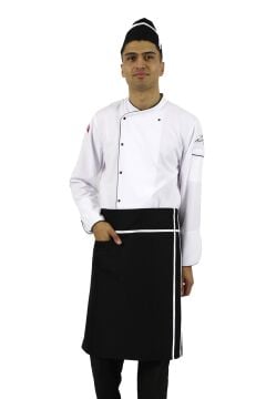 BEL ÖNLÜK - Siyah / Beyaz Biyeli