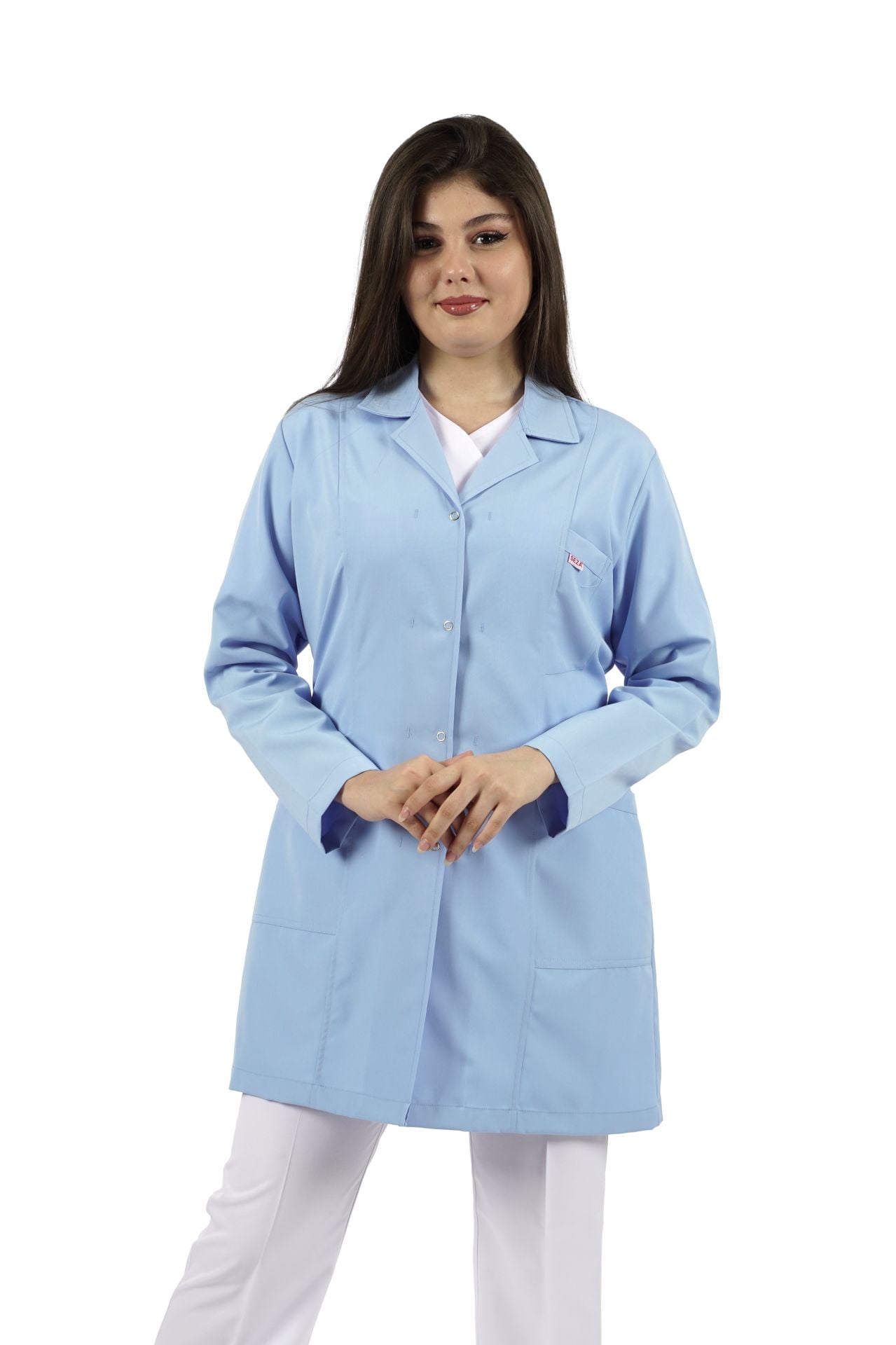 Kadın İş Önlüğü - Açık Mavi
