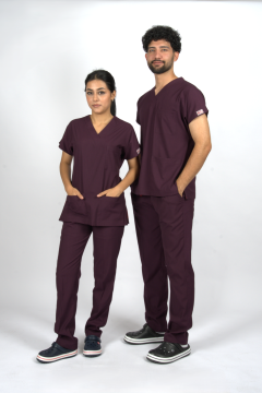 Mürdüm Premium Flex Unisex Likralı Scrubs Doktor Hemşire Üniforma Takım