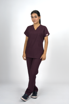 Mürdüm Premium Flex Unisex Likralı Scrubs Doktor Hemşire Üniforma Takım