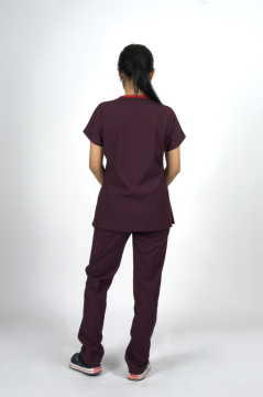 Mürdüm Premium Flex Unisex Likralı Scrubs Doktor Hemşire Üniforma Takım