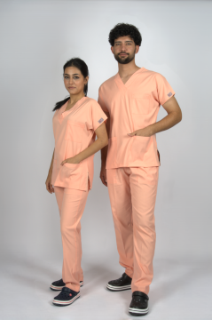Somon Premium Flex Unisex Likralı Scrubs Doktor Hemşire Üniforma Takım