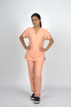 Somon Premium Flex Unisex Likralı Scrubs Doktor Hemşire Üniforma Takım