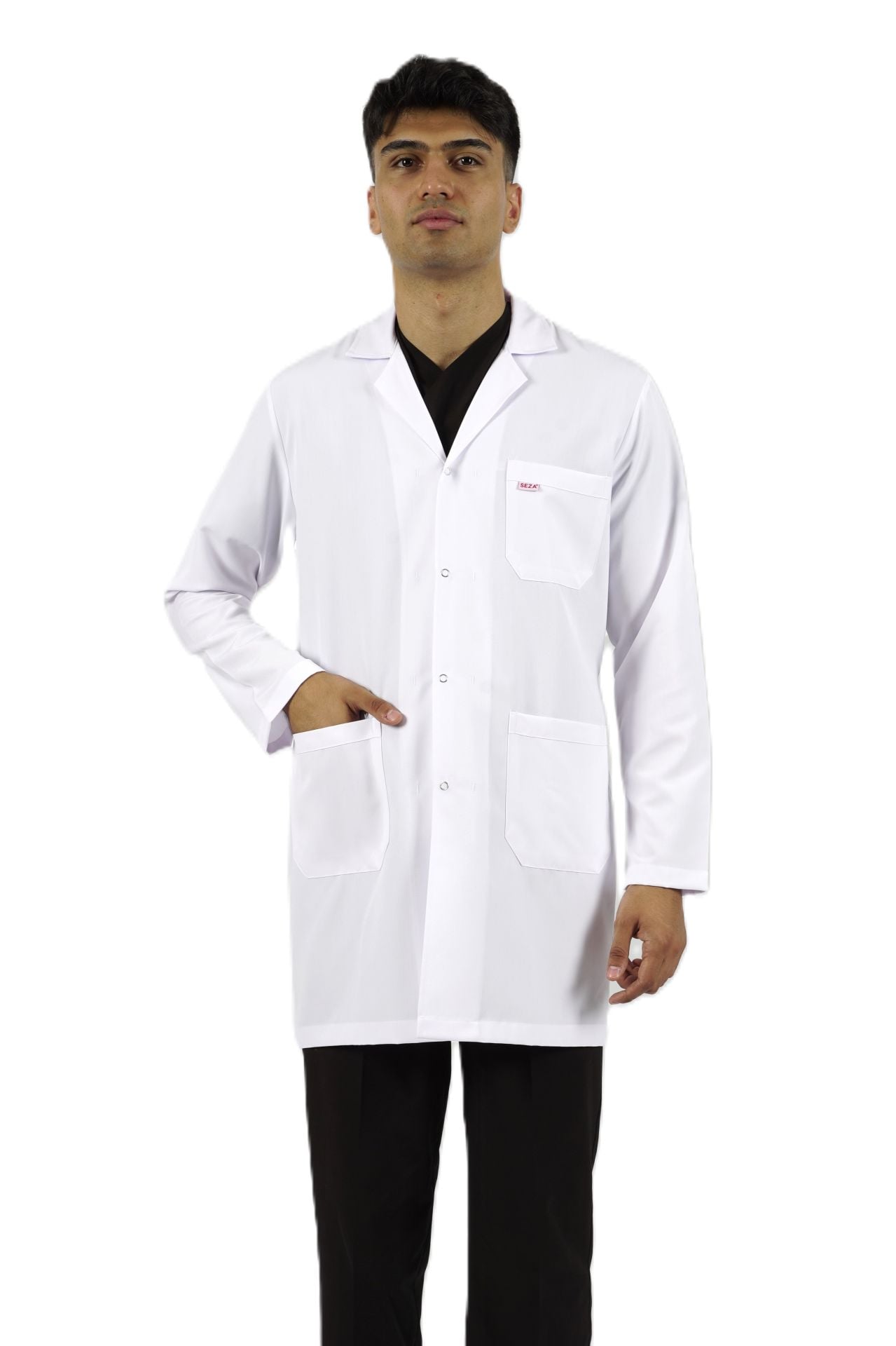 Gömlek Yaka Orta Boy Erkek Doktor-Öğretmen Önlüğü