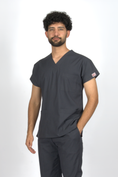 Füme Premium Flex Likralı Unisex Scrubs Doktor Hemşire Forma Üst