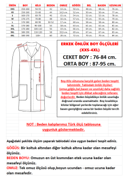 Gömlek Yaka Kısa Kol Erkek Doktor-Öğretmen Önlüğü