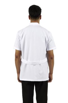 Hakim Yaka Kısa Kol Erkek Doktor-Öğretmen Önlüğü