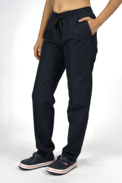 Lacivert Premium Flex Likralı Unisex Scrubs Doktor Hemşire Forma Alt