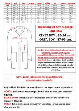 Erkek İş Önlüğü - Açık Mavi