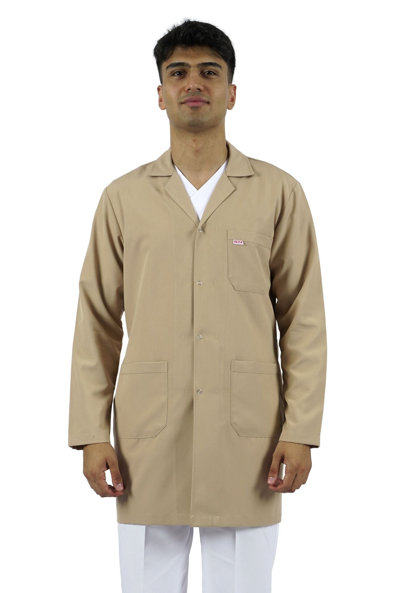 Erkek İş Önlüğü - Bej