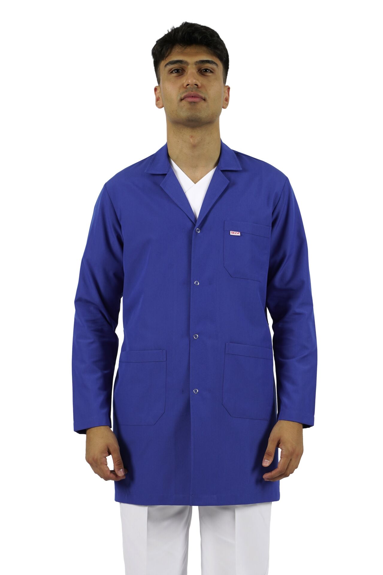 Erkek İş Önlüğü - Saks Mavi