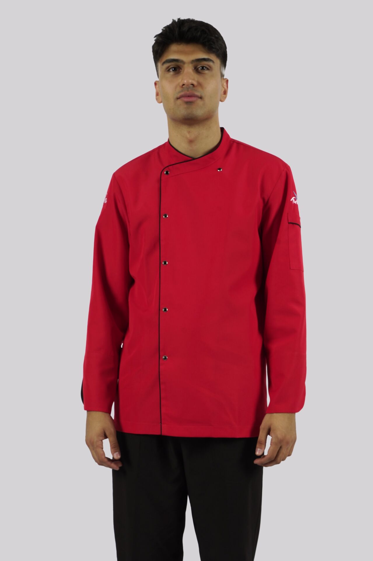 AŞÇI ŞEF CEKETİ - Kırmızı / Siyah