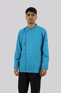 AŞÇI ŞEF CEKETİ - Turkuaz / Siyah