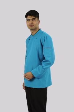 AŞÇI ŞEF CEKETİ - Turkuaz / Siyah