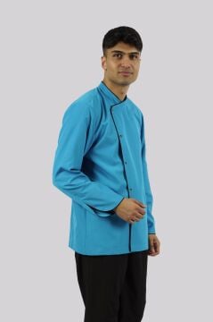 AŞÇI ŞEF CEKETİ - Turkuaz / Siyah