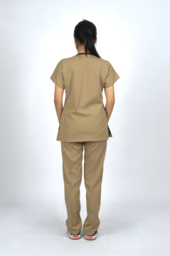 Taş Beji Premium Flex Unisex Likralı Scrubs Doktor Hemşire Üniforma Takım