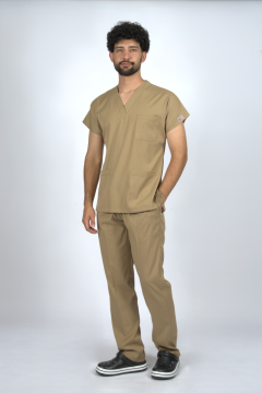 Taş Beji Premium Flex Unisex Likralı Scrubs Doktor Hemşire Üniforma Takım