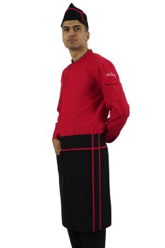 BEL ÖNLÜK - Siyah / Kırmızı Biyeli