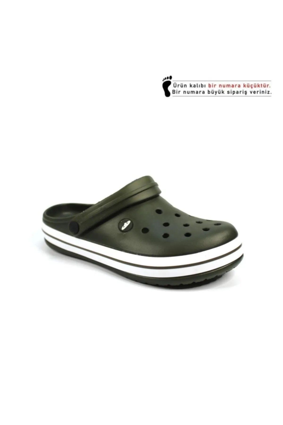 Ortopedik Bay Bayan Haki Crocss Terlik Doktor Hemşire Aşçı Terliği Orjinal Akınal Bella