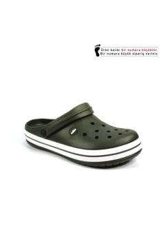 Ortopedik Bay Bayan Haki Crocss Terlik Doktor Hemşire Aşçı Terliği Orjinal Akınal Bella