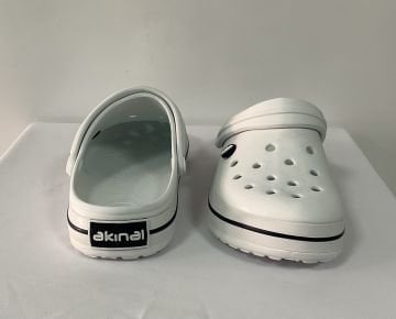 Ortopedik Bay Bayan Beyaz Crocss Terlik Doktor Hemşire Aşçı Terliği Orjinal Akınal Bella